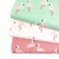 Preview: RESTSTÜCK 1,40m !!! - Bio Jersey - Flocking Flamingos - petal pink - Bloome Copenhagen