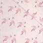 Preview: RESTSTÜCK 1,40m !!! - Bio Jersey - Flocking Flamingos - petal pink - Bloome Copenhagen