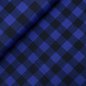 Preview: Baumwoll Flanell - Aki Check - royal/black