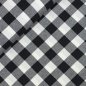 Preview: Baumwoll Flanell - Aki Check - black/white