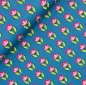 Preview: RESTSTÜCK 1m !!! - Jersey - Flower Buds - blau - Peacock Dreams - Birgit Boley