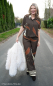 Preview: Viskose Panel - Abstrakt - beige/peppercorn - Bordure Studio - Swafing by Kibadoo