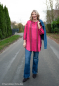 Preview: Viskose - Stripes - deep claret/pink - Bordure Studio - Swafing by Kibadoo