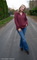 Preview: Viskose - Striple - petunia/deep claret - Bordure Studio - Swafing by Kibadoo