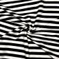 Preview: French Terry - Streifen - black/white