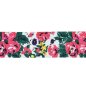 Preview: Gummiband - 4cm - Blumen - grün