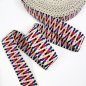 Preview: Gurtband - Aztec - 4cm - ecru/black/purple/red
