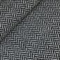 Preview: Mantelstrick - Herringbone - black/ecru