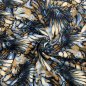 Preview: Viskosesatin - matt - Hildis - blue/brown