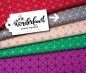 Preview: Bio Jacquard - Cross Square - A89/A17 - sabbia/meringa - Wonderland - Hamburger Liebe - Albstoffe