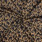 Preview: RESTSTÜCK 2,0m !!! - Viskose Jacquard Jersey - Freddy Letters - caramel black