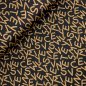 Preview: RESTSTÜCK 2,0m !!! - Viskose Jacquard Jersey - Freddy Letters - caramel black