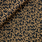 Preview: RESTSTÜCK 1,70m !!! - Viskose Jacquard Jersey - Freddy Letters - caramel black