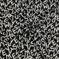 Preview: RESTSTÜCK 1,10m !!! - Viskose Jacquard Jersey - Freddy Letters - white black