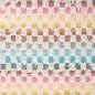 Preview: Jeansstoff - Fancy Check - aqua/ecru/cognac
