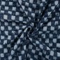 Preview: Jeansstoff - Fancy Check - denim