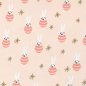 Preview: Jersey - Baby - Hase - rosa/gold - Rico Design