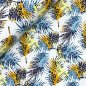 Preview: RESTSTÜCK 90cm !!! - Jersey - Colourful Leaves - blue
