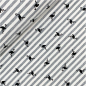 Preview: RESTSTÜCK 0,40m !!! - Jersey - Streifen Flamingo - grau/weiß