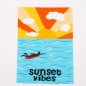 Preview: Jersey Panel - Sunset Vibes - white