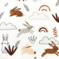 Preview: RESTSTÜCK 1,00m !!! - Jersey - Rabbit & Clouds
