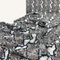 Preview: RESTSTÜCK 1,10m !!! - Jersey - Schlangenprint - schwarz/grau/taupe