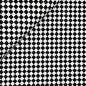 Preview: RESTSTÜCK 0,90m !!! - Jersey - Small Squares - black/white