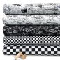 Preview: RESTSTÜCK 0,90m !!! - Jersey - Small Squares - black/white