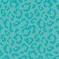 Preview: Jacquard Frottee - Leopard - türkis