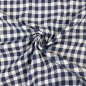 Preview: RESTSTÜCK 0,90m !!! - Baumwolle - Denim Check - Karo - klein - dark blue