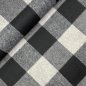 Preview: Leichter Mantelstoff - Fathia Check - black/grey