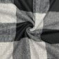Preview: Leichter Mantelstoff - Fathia Check - black/grey