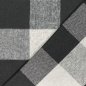 Preview: Leichter Mantelstoff - Fathia Check - black/grey