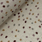 Preview: Canvas Leinenlook - Punkte - beige