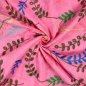 Preview: RESTSTÜCK 1,20m !!! - Lochstickerei - Gräser - Baumwolle - rosa