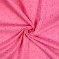 Preview: RESTSTÜCK 1,90m !!! - Lochstickerei - uni rosa - Baumwolle