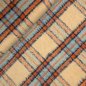 Preview: RESTSTÜCK 1,50m !!! - Mantelstoff - Karo Bradford - beige/light blue