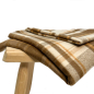 Preview: RESTSTÜCK 1,50m !!! - Mantelflausch - Karo Yorkshire - beige