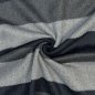 Preview: RESTSTÜCK 1,80m !!! - Mantelflausch - Streifen Brighton - grau