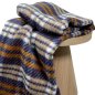 Preview: Mantelflausch - Kadence - blue/cognac