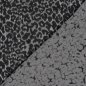 Preview: Mantelstoff - Leona Leo - grey/black