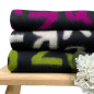 Preview: RESTSTÜCK 1,40m !!! - Mantelstrick - Wool - Alphabet - white/black
