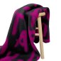 Preview: Mantelstrick - Wool - Alphabet - cyclam/black