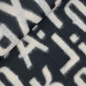 Preview: RESTSTÜCK 1,40m !!! - Mantelstrick - Wool - Alphabet - white/black