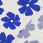 Preview: Viskose Leinen - Margot Flowers - offwhite/blue