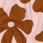 Preview: Viskose Leinen - Margot Flowers - rosa/brown