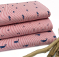 Preview: RESTSTÜCK 1,50m !!! - Baumwoll Popeline - Sea Horse Stripes - red