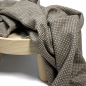 Preview: RESTSTÜCK 1,50m !!! - Tweed - Matteo - schlamm/naturweiß - made in Italy