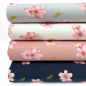 Preview: RESTSTÜCK 0,60m !!! - Modal Jersey - Cherry Blossom - marine