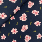 Preview: RESTSTÜCK 0,60m !!! - Modal Jersey - Cherry Blossom - marine